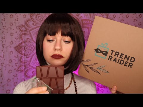 ASMR TrendRaider Unboxing (wird es wieder lecker? 🍫😄) Februar Box 2023 | ASMR Deutsch/German