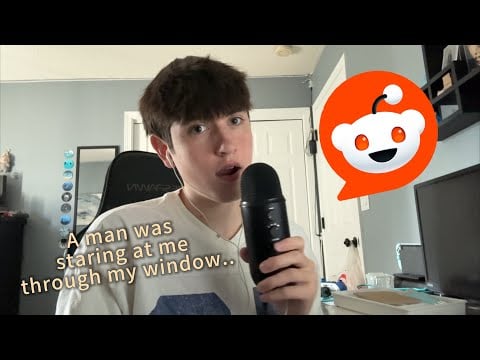 ASMR reading scary Reddit stories 😳