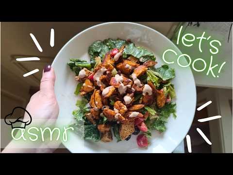 ASMR SUOMI | Caesar Salaatti🥬Ruuanlaitto (voice over)