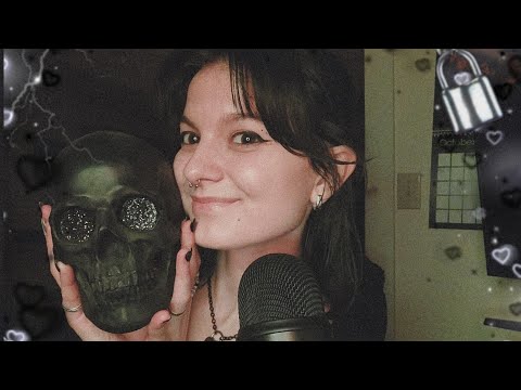 ASMR Acrylic Nail Tapping and Whispered Life Update🖤🕷