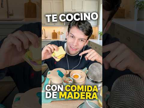 TE HAGO COMIDA DE MADERA #asmr #shorts #asmrsounds #comedia