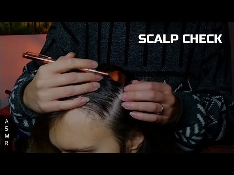 ASMR Real Person Scalp Check with Gentle Scratching, Parting and Nitpicking - No Talking