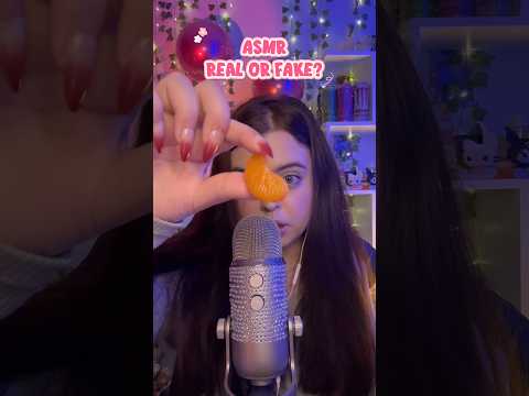 ASMR REAL OR FAKE?🍊🍳 #asmr #asmr #асмрдлясна #asmrsounds #tapping #таппинг