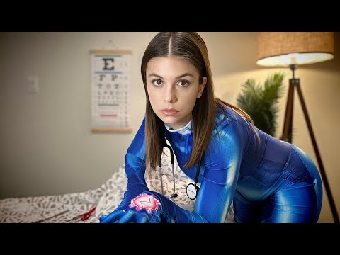 ASMR ALIEN FULL BODY EXAM | DETAILED Medical Roleplay, Cranial Nerve, Ear & Eye Exam @ilovekatieasmr