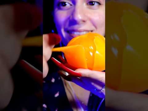 cosquilloso, verdad? 🍊 #asmr #asmrespañol #shorts #asmrsounds