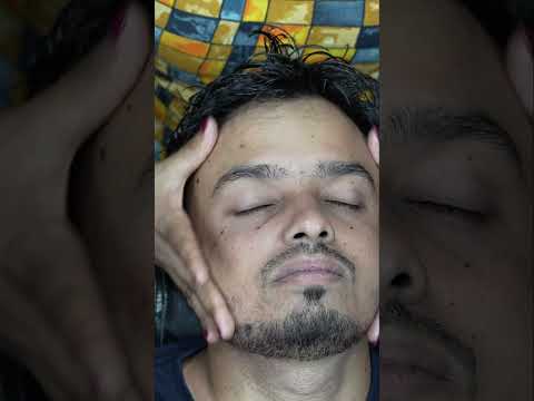 Heavenly bliss" ASMR Head Massage By Beautiful Lady Barber Chaitali #shorts