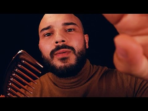 ASMR Head Massage and Hair Brushing 💆🏻‍♀️ Running Fingers Through Hair and Gentle ASMR Whispering