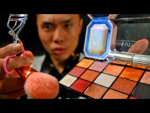 ASMR Full Face on Yo Screen: MOSCHINO Cushion, Estée Lauder, YSL, Too Faced [Korean Makeup Roleplay]