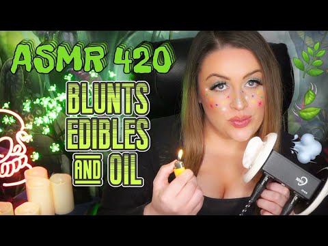 ASMR 420💨🍃BLUNTS, EDIBLES, & OIL | GLOVES, CRINKLES, & MUKBANG