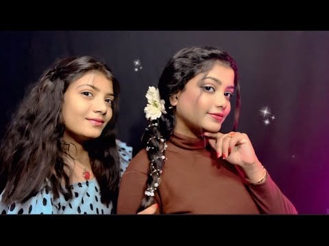 ASMR Hair Play With My Sister | Hair cut, Scalped Massage, Hair Style | 