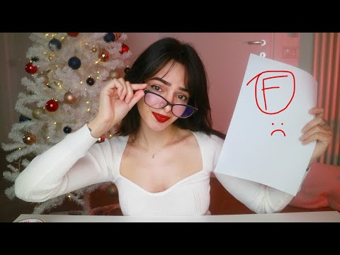 ASMR Teacher Grades Your FAILED Test ✏️ (Soft Spoken) You did pretty bad.....