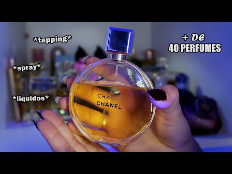 ASMR ☔️ Minha COLEÇÃO de PERFUMES ATUALIZADA ✨ (falei um pouco sobre cada um)