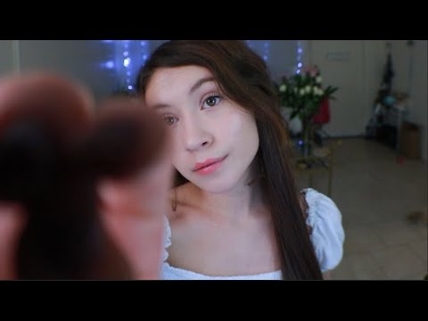 ASMR |  Stress Relief (Face Brushing, Face Touching, Plucking)