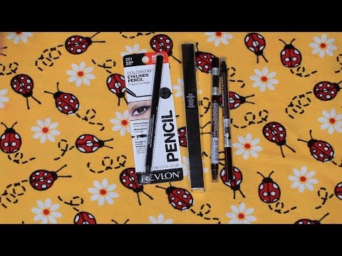 WATERPROOF PENCIL LINERS ASMR MAKEUP CHEWING GUM