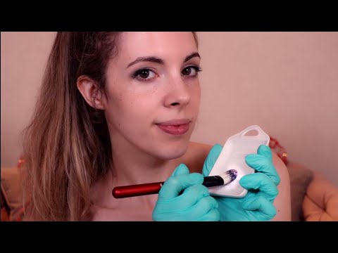 ASMR - Treating Your Sunburn - Face, Neck & Scalp