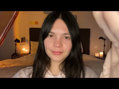 ASMR personal attention for sleep 😴 | scalp and hand massage, hair brushing, skincare (gloves)