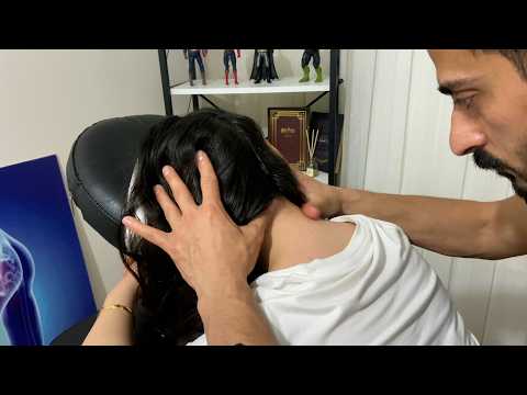 ASMR Neck Massage on Chair | Deep Tension Relief