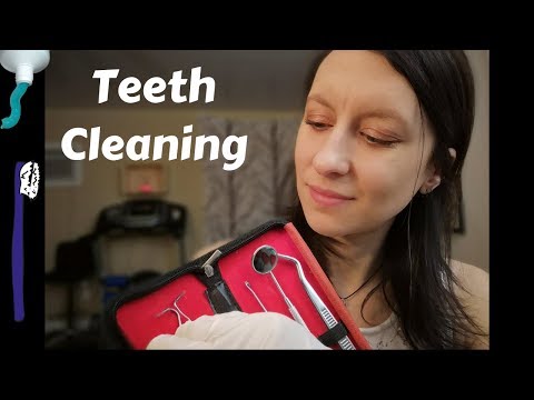 ASMR Dental hygienist Teeth Cleaning | Hygiéniste dentaire Nettoyage des dents chuchoté