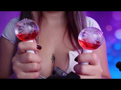 ASMR - Relaxamento Gelado: Ice Globes e Areia Terapêutica ❄️🧘