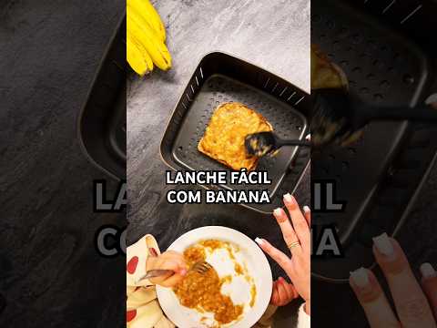 Lanche com Banana #receitafacil #receitaparasecar #receitafacies