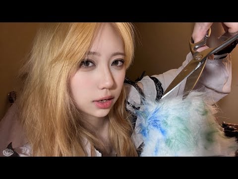 ASMR giving my mic a haircut