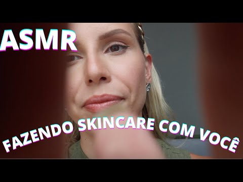 ASMR FAZENDO SKINCARE COM VOCÊ -  Bruna Harmel ASMR