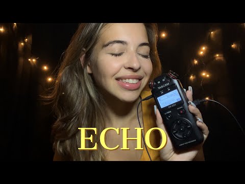 ASMR SONS DE BOCA COM ECO | Echoed Mouth Sounds, Hand Movements, Relaxing Words