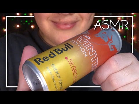 ASMR Redbull Fuji-Apfel & Ingwer Taste Test - Winter Edition! 🫚❄️ (Deutsch/German)