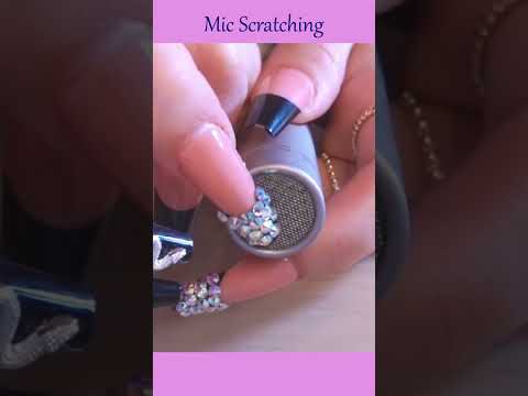 ASMR Mic Scratching with Long Nails ~ Rode NT2 ~ Ear to Ear ❤️ #asmr #shorts