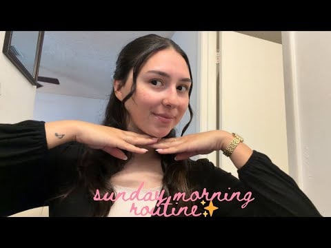 ASMR // ￼Sunday morning routine (grwm for church)🌤️