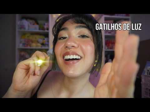 ESSE ASMR VAI TE DEIXAR COM SONO (Gatilhos de Luz para Cansar os Olhos)