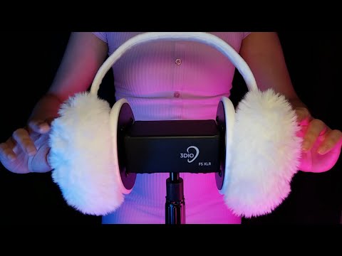 ASMR Fluffy Ear Muff Massage (1 Hour)