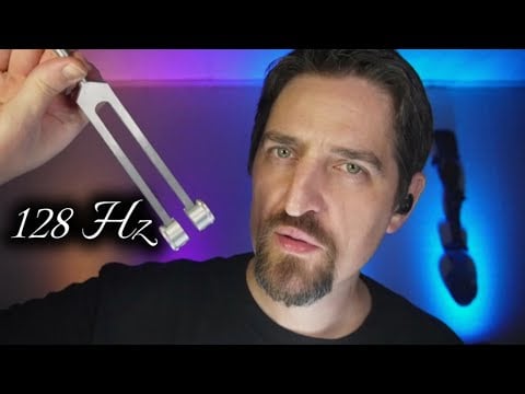 ASMR Humming 128Hz Tuning Fork ♥ Heart Chakra (No Talking) #Mediation