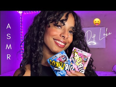 ASMR Nostálgico 🍬 Pirulito Dip Loko | Estalinhos Explodindo na Boca