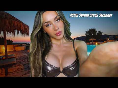 ASMR Flirty Spring Breaker Likes You 🌴🌊😘 Whispered