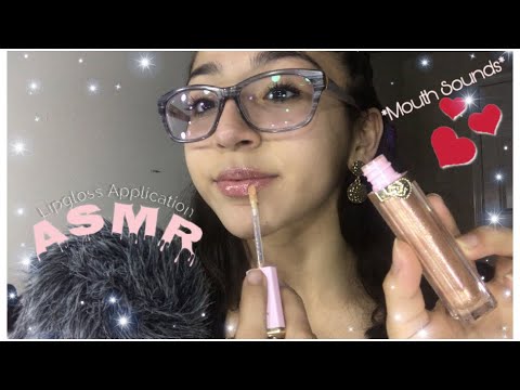 ASMR~ Layering Lipgloss *Mouth Sounds* & Lipgloss Pumping 💄 😍