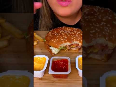 Burger King Feast! 😋 #shortsclip #shortsasmr #youtube