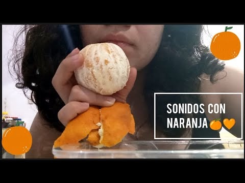 ASMR | Pelando y Comiendo Una Naranja 🧡🍊 #asmr #asmreating #asmrfruits