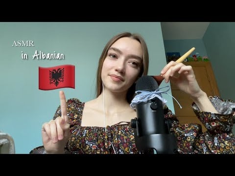 ASMR in Albanian for the first time! | Mic brushing & Clicky whispers