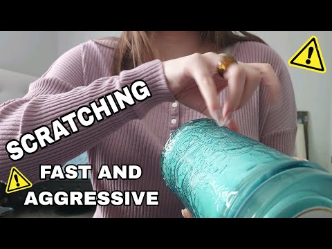 FAST AND AGGRESSIVE SCRATCHING ASMR (No talking)