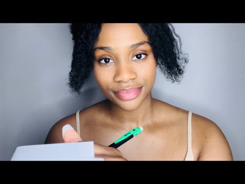 ASMR | ASKING YOU PERSONAL QUESTIONS (soft-spoken, writing sounds)