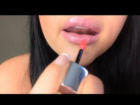 ASMR- UP CLOSE LIP GLOSS APPLICATION+RAMBLE