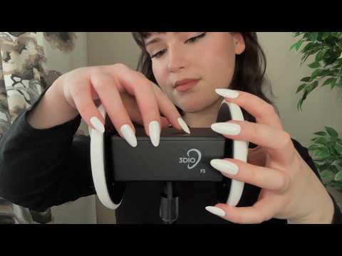 ASMR 3Dio Mic Triggers (case scratching, ears tapping and massage)