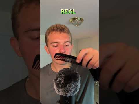 Asmr Real vs wooden haircut