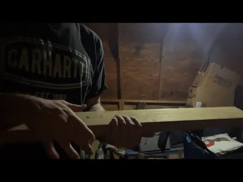 ASMR Gripping Wood in the Shed