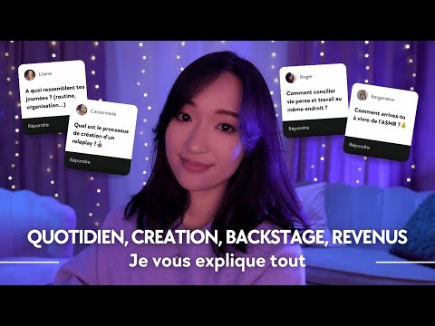 ASMR FAQ 2026 💡 Backstages, création de contenu & revenus YouTube ! Je réponds à vos questions ✨