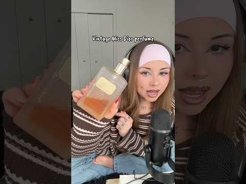 ASMR with my vintage miss dior perfume💓 #asmr #dior #vintage #asmrshorts #karmaasmr