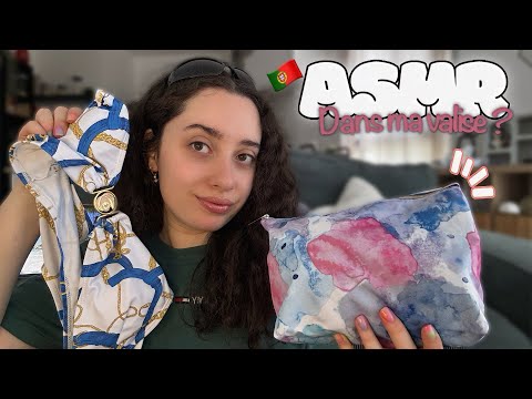 🌙 ASMR FRANÇAIS : Y'A QUOI DANS MA VALISE ? 🧳🇵🇹