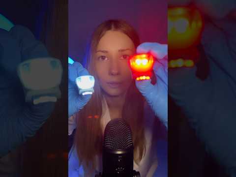 ASMR Follow My Instructions 👀 Up Close Vision Test #doctor #lighttriggers