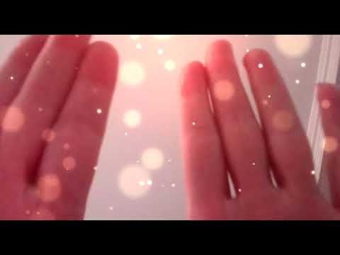 hazy feather face touching ASMR